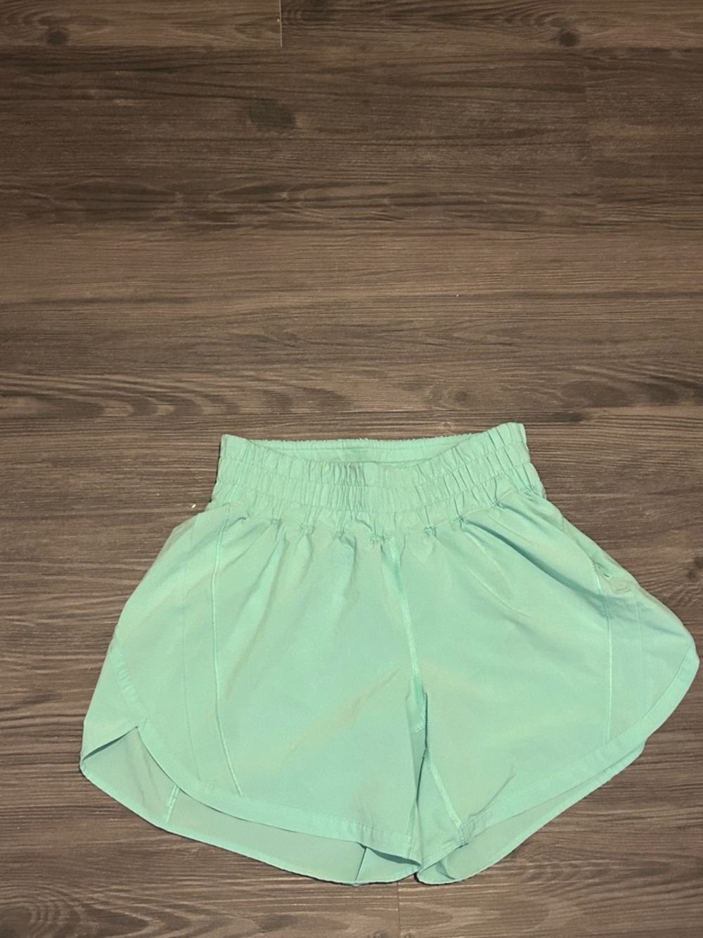 lululemon athletica Seafoam Elastic Waist Athletic Shorts